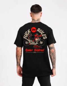 Camiseta Biker “Fuck The Rules”
